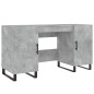 vidaXL Schreibtisch Betongrau 140x50x75 cm Holzwerkstoff vidaXL Schreibtisch Betongrau 140x50x75 cm Holzwerkstoff