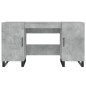 vidaXL Schreibtisch Betongrau 140x50x75 cm Holzwerkstoff vidaXL Schreibtisch Betongrau 140x50x75 cm Holzwerkstoff