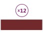 Wandpaneele 12 Stk. Weinrot 60x15 cm Stoff 1,08 m² Wandpaneele 12 Stk. Weinrot 60x15 cm Stoff 1,08 m²