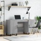 vidaXL Schreibtisch Grau Sonoma 140x50x75 cm Holzwerkstoff vidaXL Schreibtisch Grau Sonoma 140x50x75 cm Holzwerkstoff