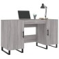vidaXL Schreibtisch Grau Sonoma 140x50x75 cm Holzwerkstoff vidaXL Schreibtisch Grau Sonoma 140x50x75 cm Holzwerkstoff