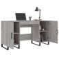 vidaXL Schreibtisch Grau Sonoma 140x50x75 cm Holzwerkstoff vidaXL Schreibtisch Grau Sonoma 140x50x75 cm Holzwerkstoff