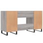vidaXL Schreibtisch Grau Sonoma 140x50x75 cm Holzwerkstoff vidaXL Schreibtisch Grau Sonoma 140x50x75 cm Holzwerkstoff