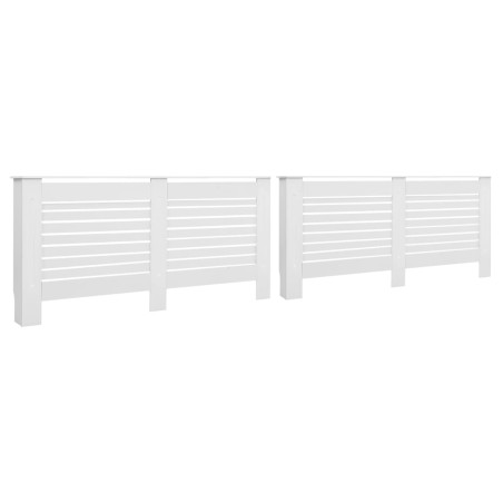 vidaXL Heizkörperverkleidungen 2 Stk. Weiß 172×19×81,5 cm MDF