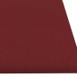 Wandpaneele 12 Stk. Weinrot 60x15 cm Stoff 1,08 m² Wandpaneele 12 Stk. Weinrot 60x15 cm Stoff 1,08 m²