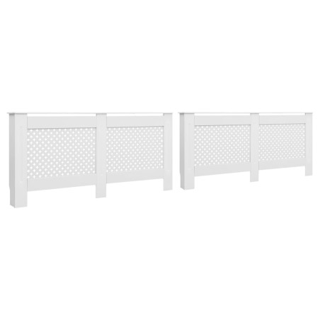 vidaXL Heizkörperverkleidungen 2 Stk. Weiß 172×19×81,5 cm MDF