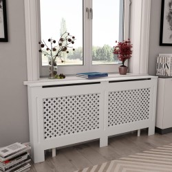 vidaXL Heizkörperverkleidungen 2 Stk. Weiß 172×19×81,5 cm MDF