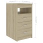 vidaXL Schreibtisch Sonoma-Eiche 140x50x76 cm Holzwerkstoff vidaXL Schreibtisch Sonoma-Eiche 140x50x76 cm Holzwerkstoff