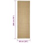 vidaXL Sisalteppich für Kratzbaum 66x200 cm vidaXL Sisalteppich für Kratzbaum 66x200 cm