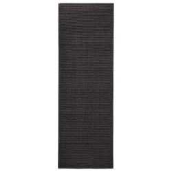vidaXL Sisalteppich für Kratzbaum Schwarz 66x200 cm