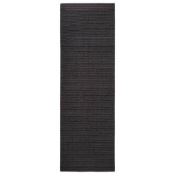 vidaXL Sisalteppich für Kratzbaum Schwarz 80x250 cm