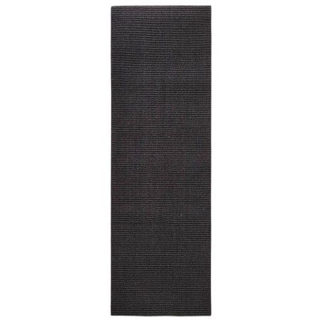 vidaXL Sisalteppich für Kratzbaum Schwarz 80x250 cm