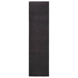 vidaXL Sisalteppich für Kratzbaum Schwarz 80x300 cm