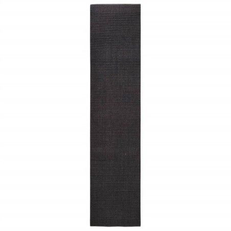 vidaXL Sisalteppich für Kratzbaum Schwarz 80x350 cm