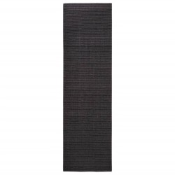 vidaXL Sisalteppich für Kratzbaum Schwarz 100x350 cm