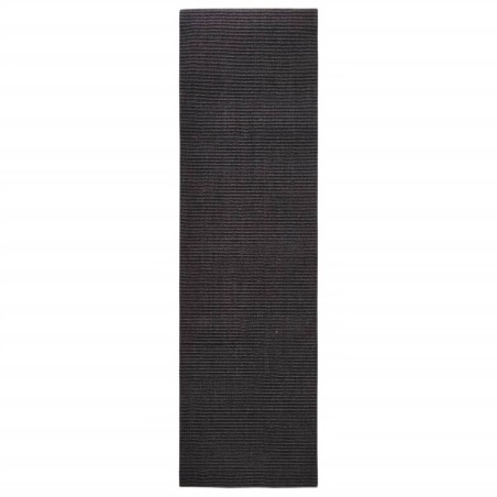 vidaXL Sisalteppich für Kratzbaum Schwarz 100x350 cm