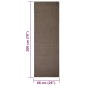 vidaXL Sisalteppich für Kratzbaum Braun 66x200 cm vidaXL Sisalteppich für Kratzbaum Braun 66x200 cm