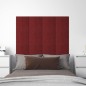 Wandpaneele 12 Stk. Weinrot 30x30 cm Stoff 1,08 m² Wandpaneele 12 Stk. Weinrot 30x30 cm Stoff 1,08 m²