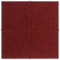 Wandpaneele 12 Stk. Weinrot 30x30 cm Stoff 1,08 m² Wandpaneele 12 Stk. Weinrot 30x30 cm Stoff 1,08 m²