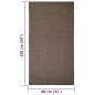 vidaXL Sisalteppich für Kratzbaum Braun 80x150 cm vidaXL Sisalteppich für Kratzbaum Braun 80x150 cm