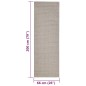 vidaXL Sisalteppich für Kratzbaum Sandfarben 66x200 cm vidaXL Sisalteppich für Kratzbaum Sandfarben 66x200 cm
