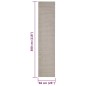 vidaXL Sisalteppich für Kratzbaum Sandfarben 66x300 cm vidaXL Sisalteppich für Kratzbaum Sandfarben 66x300 cm