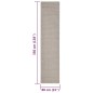 vidaXL Sisalteppich für Kratzbaum Sandfarben 80x350 cm vidaXL Sisalteppich für Kratzbaum Sandfarben 80x350 cm