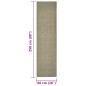vidaXL Sisalteppich für Kratzbaum Taupe 66x250 cm vidaXL Sisalteppich für Kratzbaum Taupe 66x250 cm