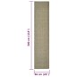 vidaXL Sisalteppich für Kratzbaum Taupe 66x300 cm vidaXL Sisalteppich für Kratzbaum Taupe 66x300 cm