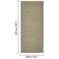 vidaXL Sisalteppich für Kratzbaum Taupe 80x150 cm vidaXL Sisalteppich für Kratzbaum Taupe 80x150 cm
