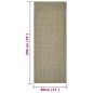 vidaXL Sisalteppich für Kratzbaum Taupe 80x200 cm vidaXL Sisalteppich für Kratzbaum Taupe 80x200 cm