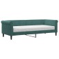 vidaXL Tagesbett mit Matratze Dunkelgrün 80x200 cm Samt vidaXL Tagesbett mit Matratze Dunkelgrün 80x200 cm Samt