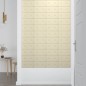Wandpaneele 12 Stk. Creme 30x15 cm Kunstleder 0,54 m² Wandpaneele 12 Stk. Creme 30x15 cm Kunstleder 0,54 m²