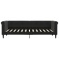 vidaXL Tagesbett mit Matratze Schwarz 80x200 cm Samt vidaXL Tagesbett mit Matratze Schwarz 80x200 cm Samt