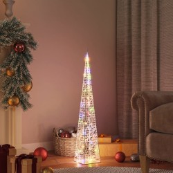 vidaXL LED-Leuchtkegel Acryl Deko Mehrfarbig 90 cm