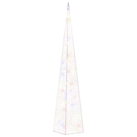 vidaXL LED-Leuchtkegel Acryl Deko Mehrfarbig 90 cm