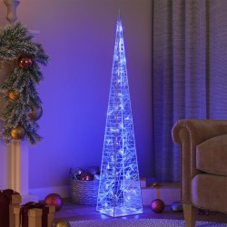 vidaXL LED-Leuchtkegel Acryl Deko Blau 120 cm 