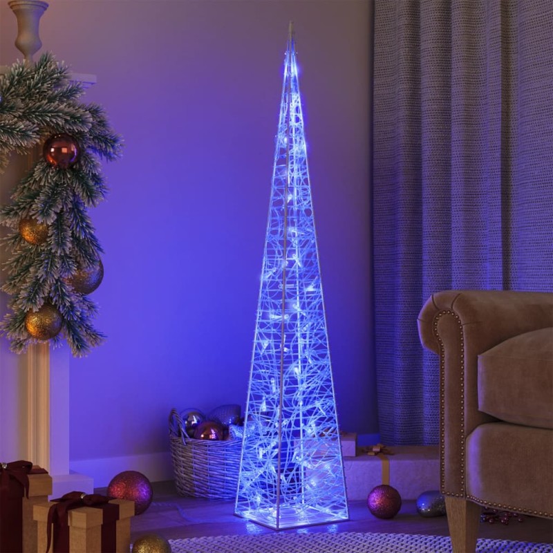 vidaXL LED-Leuchtkegel Acryl Deko Blau 120 cm vidaXL LED-Leuchtkegel Acryl Deko Blau 120 cm