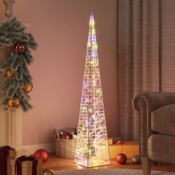 vidaXL LED-Leuchtkegel Acryl Deko Mehrfarbig 120 cm