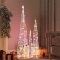 vidaXL LED-Leuchtkegel-Set Acryl Deko Mehrfarbig 60/90/120cm vidaXL LED-Leuchtkegel-Set Acryl Deko Mehrfarbig 60/90/120cm