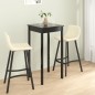 vidaXL Bartisch MDF Schwarz 55x55x107 cm vidaXL Bartisch MDF Schwarz 55x55x107 cm