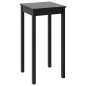 vidaXL Bartisch MDF Schwarz 55x55x107 cm vidaXL Bartisch MDF Schwarz 55x55x107 cm