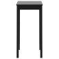 vidaXL Bartisch MDF Schwarz 55x55x107 cm vidaXL Bartisch MDF Schwarz 55x55x107 cm