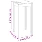 vidaXL Bartisch MDF Schwarz 55x55x107 cm vidaXL Bartisch MDF Schwarz 55x55x107 cm