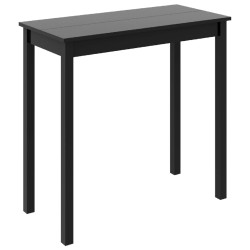 vidaXL Bartisch MDF Schwarz 115×55×107 cm 