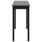 vidaXL Bartisch MDF Schwarz 115×55×107 cm vidaXL Bartisch MDF Schwarz 115×55×107 cm