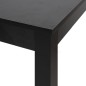 vidaXL Bartisch MDF Schwarz 115×55×107 cm vidaXL Bartisch MDF Schwarz 115×55×107 cm