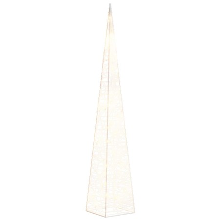 vidaXL Leuchtkegel Weihnachtsdekoration 30 LEDs Warmweiß 60 cm Acryl