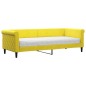 vidaXL Tagesbett mit Matratze Gelb 80x200 cm Samt vidaXL Tagesbett mit Matratze Gelb 80x200 cm Samt