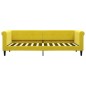 vidaXL Tagesbett mit Matratze Gelb 80x200 cm Samt vidaXL Tagesbett mit Matratze Gelb 80x200 cm Samt